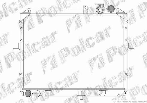 Polcar 416008-A - Radiators, Motora dzesēšanas sistēma autodraugiem.lv