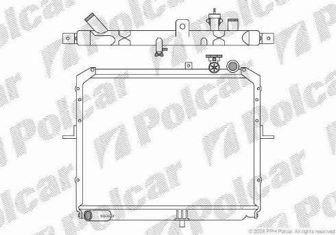 Polcar 416008-X - Radiators, Motora dzesēšanas sistēma autodraugiem.lv