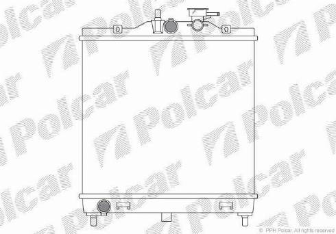 Polcar 410608-1 - Radiators, Motora dzesēšanas sistēma autodraugiem.lv