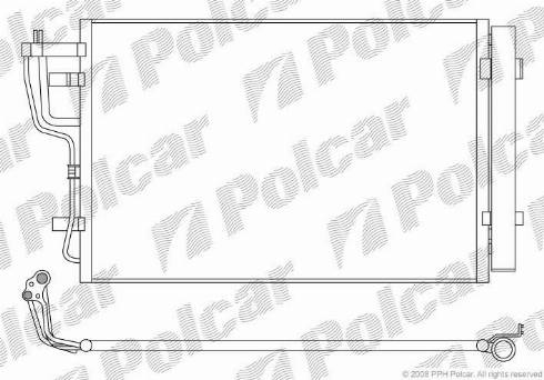 Polcar 4114K81X - Kondensators, Gaisa kond. sistēma autodraugiem.lv