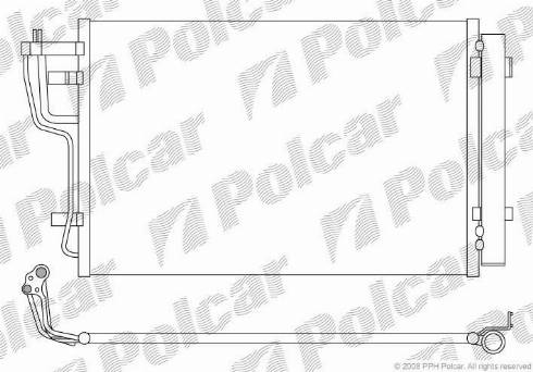 Polcar 4114K8C1 - Kondensators, Gaisa kond. sistēma autodraugiem.lv