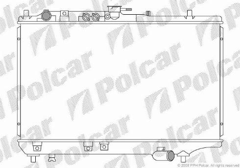 Polcar 411008-1 - Radiators, Motora dzesēšanas sistēma autodraugiem.lv