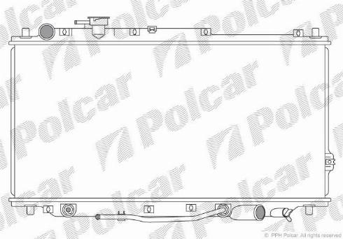 Polcar 4111081X - Radiators, Motora dzesēšanas sistēma autodraugiem.lv