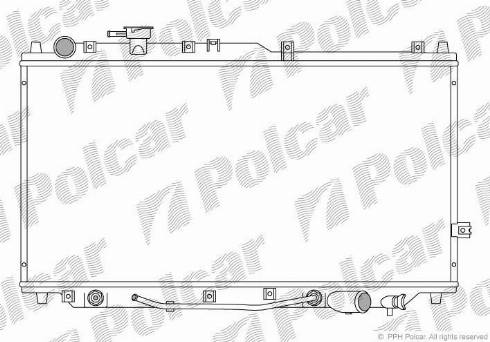 Polcar 411108-1 - Radiators, Motora dzesēšanas sistēma autodraugiem.lv