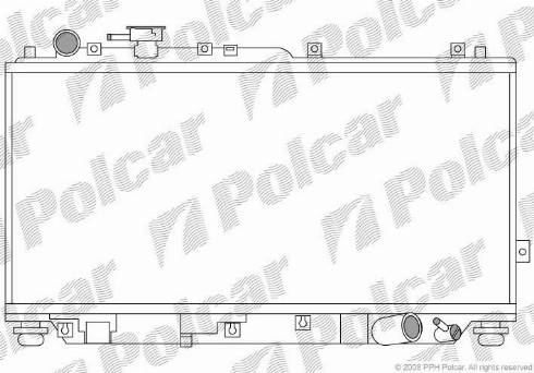 Polcar 411108-X - Radiators, Motora dzesēšanas sistēma autodraugiem.lv