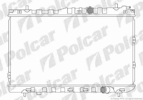 Polcar 4113083X - Radiators, Motora dzesēšanas sistēma autodraugiem.lv