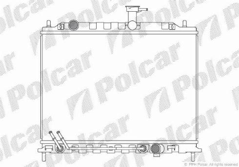 Polcar 4117084X - Radiators, Motora dzesēšanas sistēma autodraugiem.lv