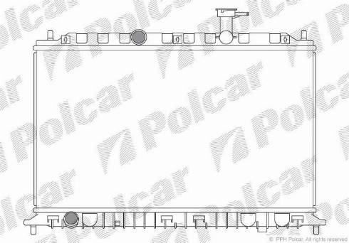 Polcar 4117081X - Radiators, Motora dzesēšanas sistēma autodraugiem.lv