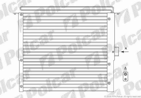 Polcar 4331K8B2 - Kondensators, Gaisa kond. sistēma autodraugiem.lv