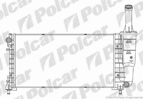 Polcar 4202088X - Radiators, Motora dzesēšanas sistēma autodraugiem.lv