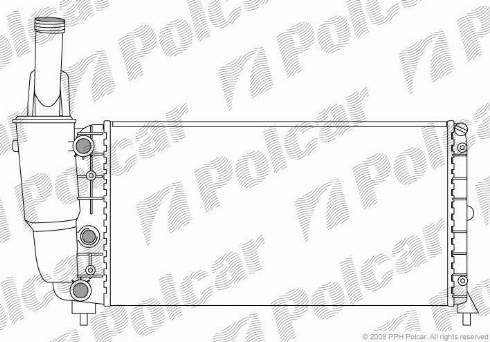 Polcar 4202083X - Radiators, Motora dzesēšanas sistēma autodraugiem.lv