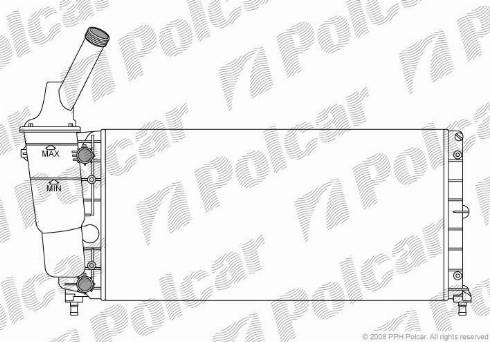 Polcar 4202082X - Radiators, Motora dzesēšanas sistēma autodraugiem.lv