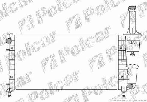 Polcar 4202087X - Radiators, Motora dzesēšanas sistēma autodraugiem.lv