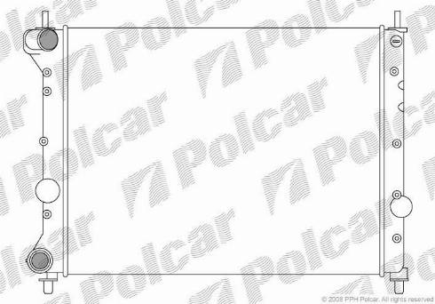 Polcar 421108-3 - Radiators, Motora dzesēšanas sistēma autodraugiem.lv