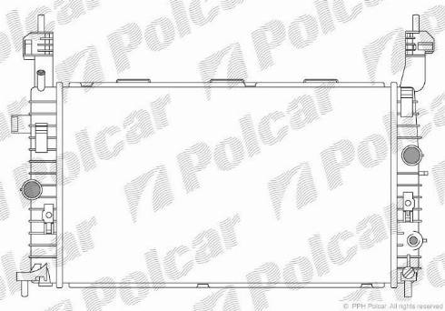 Polcar 555908-4 - Radiators, Motora dzesēšanas sistēma autodraugiem.lv