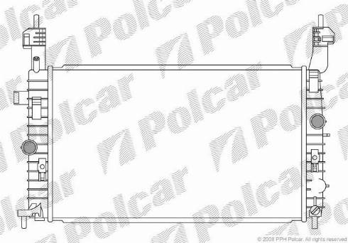 Polcar 555908-1 - Radiators, Motora dzesēšanas sistēma autodraugiem.lv