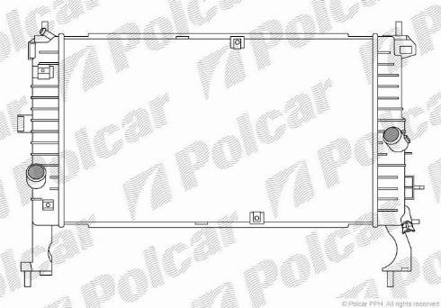 Polcar 555908-3 - Radiators, Motora dzesēšanas sistēma autodraugiem.lv