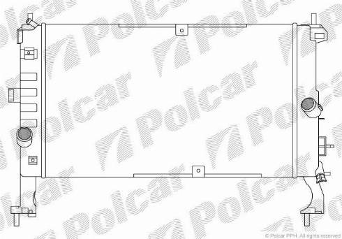 Polcar 555908A3 - Radiators, Motora dzesēšanas sistēma autodraugiem.lv