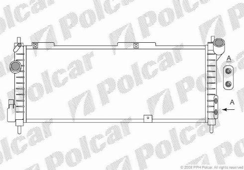 Polcar 5555084X - Radiators, Motora dzesēšanas sistēma autodraugiem.lv