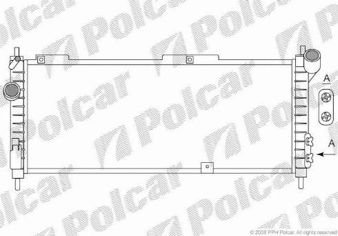 Polcar 555508-4 - Radiators, Motora dzesēšanas sistēma autodraugiem.lv