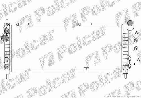 Polcar 555508-6 - Radiators, Motora dzesēšanas sistēma autodraugiem.lv