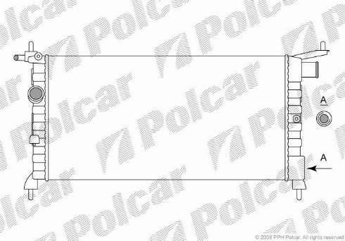 Polcar 5555081X - Radiators, Motora dzesēšanas sistēma autodraugiem.lv