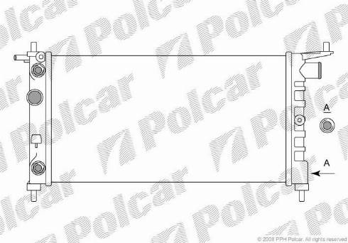 Polcar 5555088X - Radiators, Motora dzesēšanas sistēma autodraugiem.lv