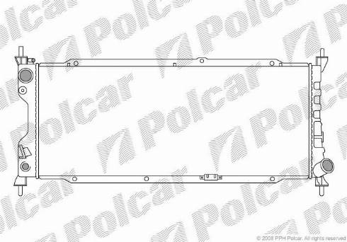 Polcar 5555083X - Radiators, Motora dzesēšanas sistēma autodraugiem.lv