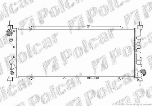 Polcar 555508-3 - Radiators, Motora dzesēšanas sistēma autodraugiem.lv