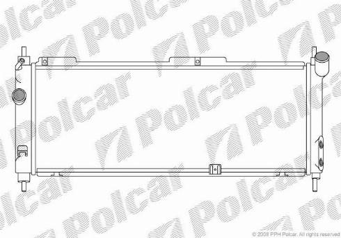 Polcar 555508A4 - Radiators, Motora dzesēšanas sistēma autodraugiem.lv