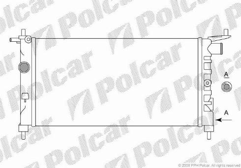 Polcar 555508A1 - Radiators, Motora dzesēšanas sistēma autodraugiem.lv