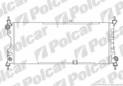 Polcar 555508A3 - Radiators, Motora dzesēšanas sistēma autodraugiem.lv