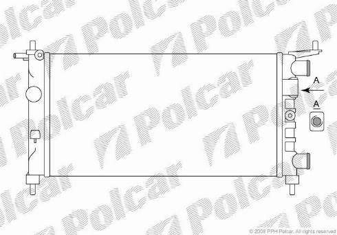 Polcar 555508A2 - Radiators, Motora dzesēšanas sistēma autodraugiem.lv