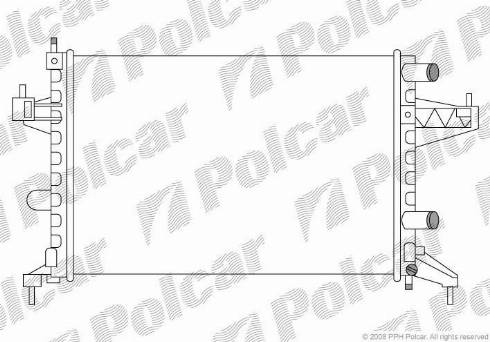 Polcar 5556081X - Radiators, Motora dzesēšanas sistēma autodraugiem.lv