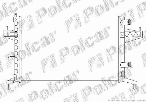 Polcar 555608-1 - Radiators, Motora dzesēšanas sistēma autodraugiem.lv