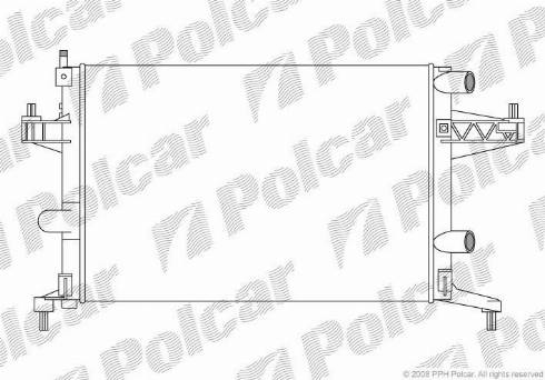 Polcar 555608A1 - Radiators, Motora dzesēšanas sistēma autodraugiem.lv