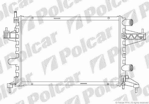 Polcar 555608B1 - Radiators, Motora dzesēšanas sistēma autodraugiem.lv