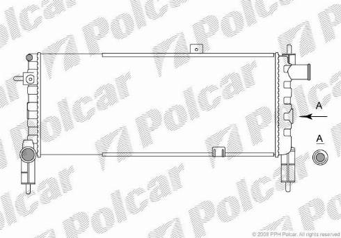 Polcar 5551083X - Radiators, Motora dzesēšanas sistēma autodraugiem.lv