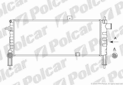 Polcar 555108-3 - Radiators, Motora dzesēšanas sistēma autodraugiem.lv