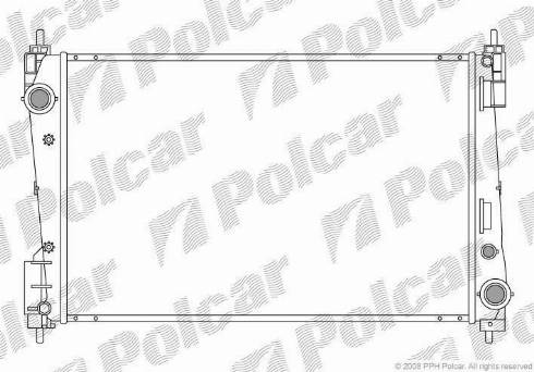 Polcar 555808-1 - Radiators, Motora dzesēšanas sistēma autodraugiem.lv