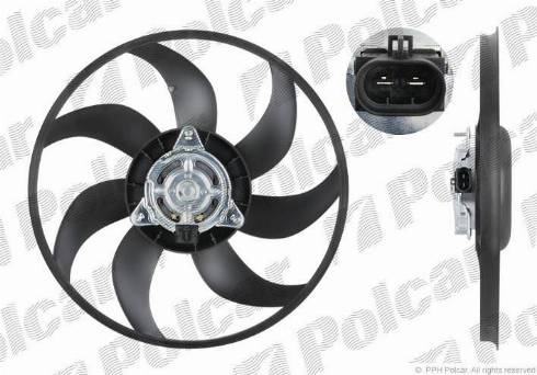 Polcar 555823U4 - Ventilators, Motora dzesēšanas sistēma autodraugiem.lv
