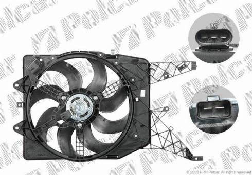 Polcar 555823W2 - Ventilators, Motora dzesēšanas sistēma autodraugiem.lv