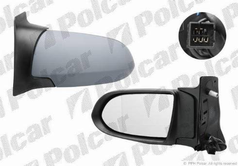 Polcar 5560526M - Ārējais atpakaļskata spogulis autodraugiem.lv