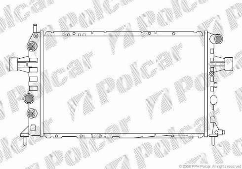 Polcar 556008-1 - Radiators, Motora dzesēšanas sistēma autodraugiem.lv