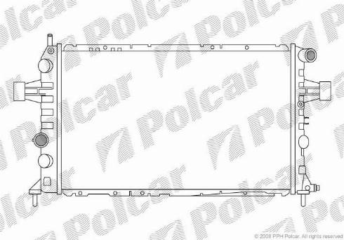 Polcar 556008-2 - Radiators, Motora dzesēšanas sistēma autodraugiem.lv