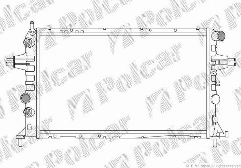 Polcar 556008A1 - Radiators, Motora dzesēšanas sistēma autodraugiem.lv