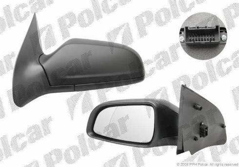 Polcar 5509521M - Ārējais atpakaļskata spogulis autodraugiem.lv