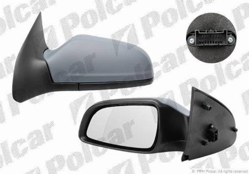 Polcar 5509518E - Ārējais atpakaļskata spogulis autodraugiem.lv
