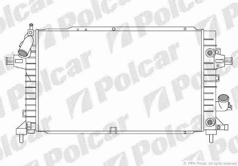 Polcar 5509089X - Radiators, Motora dzesēšanas sistēma autodraugiem.lv