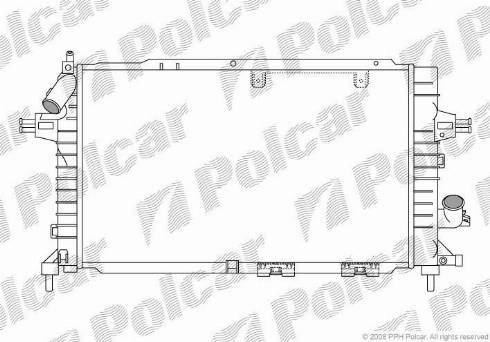 Polcar 550908-4 - Radiators, Motora dzesēšanas sistēma autodraugiem.lv